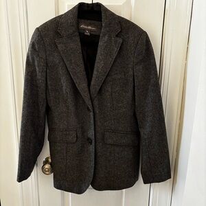 Eddie Bauer Women's Grey Wool. Office. Frazzled English Women Fall!